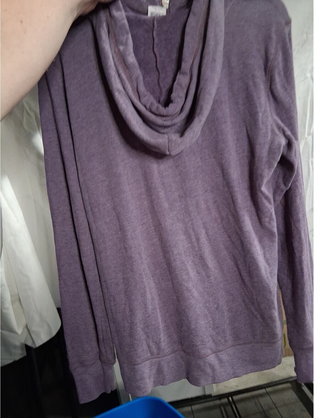 PINK by Victoria's Secret M Embellished Logo Purple Zip Sweatshirt Hoodie I2 - Picture 6 of 6